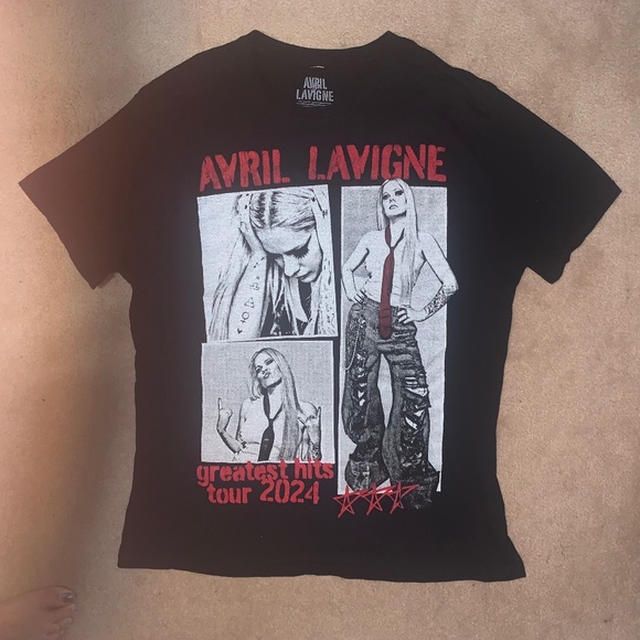 Hot Topic AVRIL LAVIGNE greatest hits tour 2024 T-Shirt - Picture 1 of 3